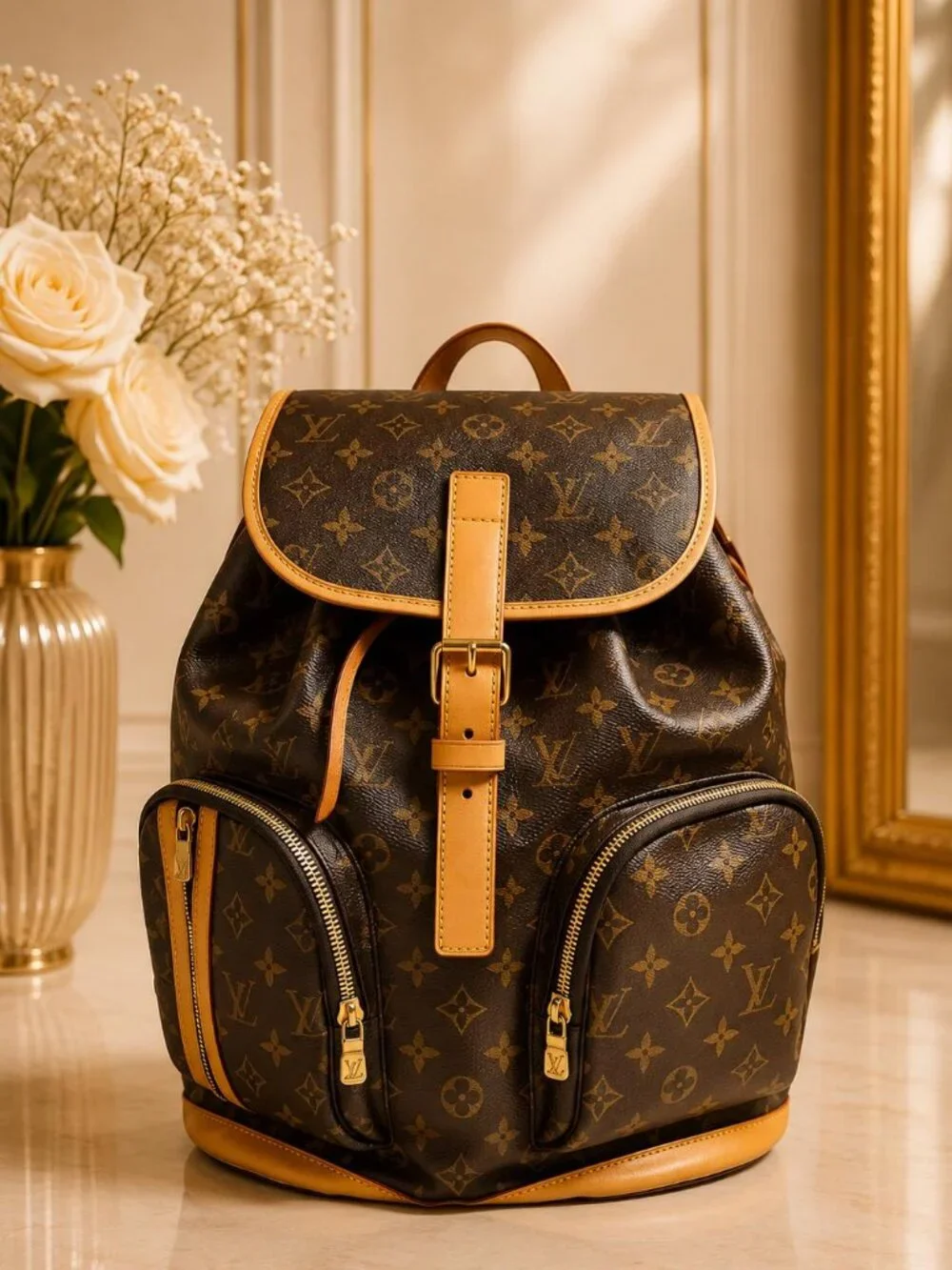 louis vuitton brown monogram canvas montsouris gm backpack Exceptional luxury staples Louis Vuitton Montsouris Gm Monogram
